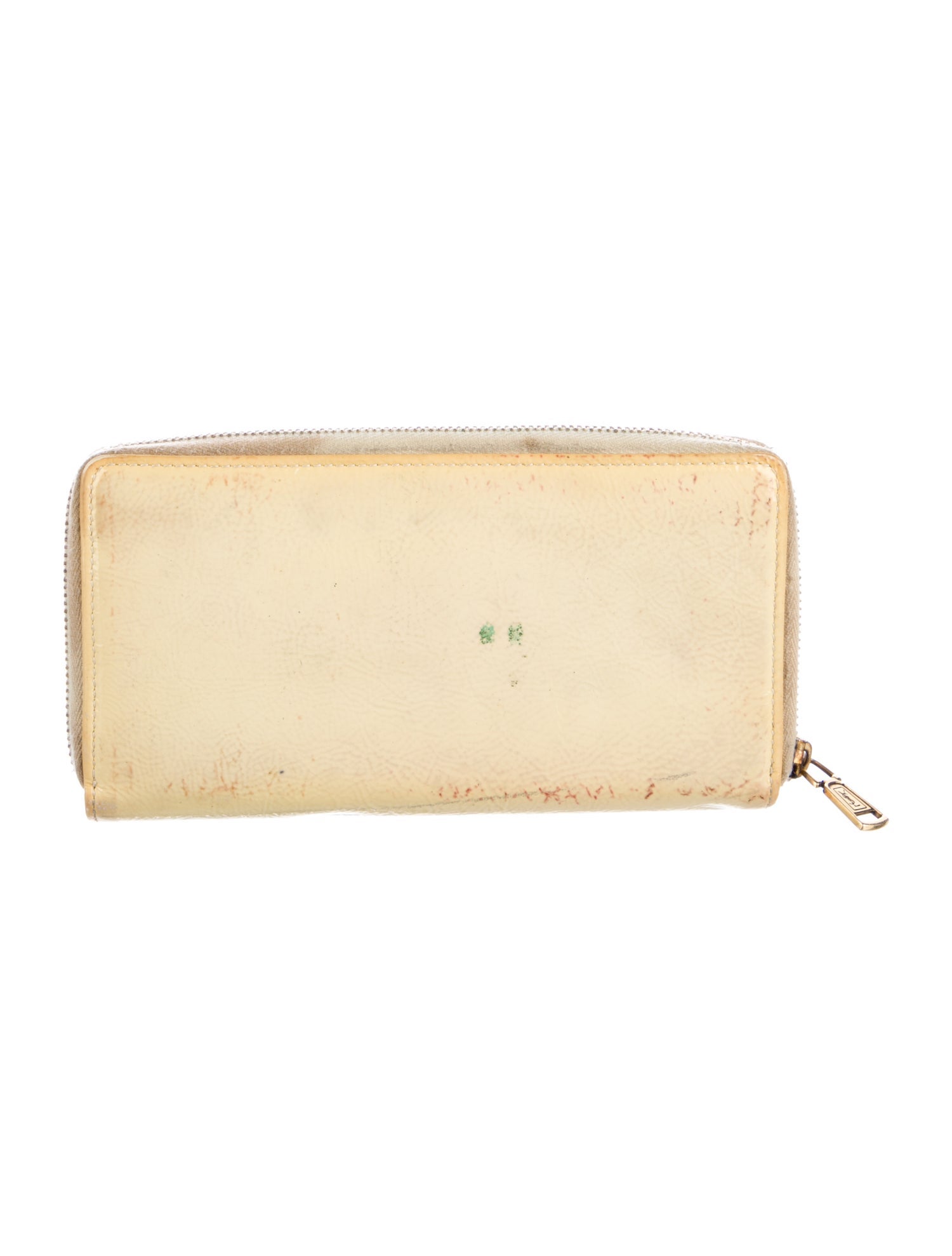 Yves Saint Laurent Patent Leather Continental Wallet