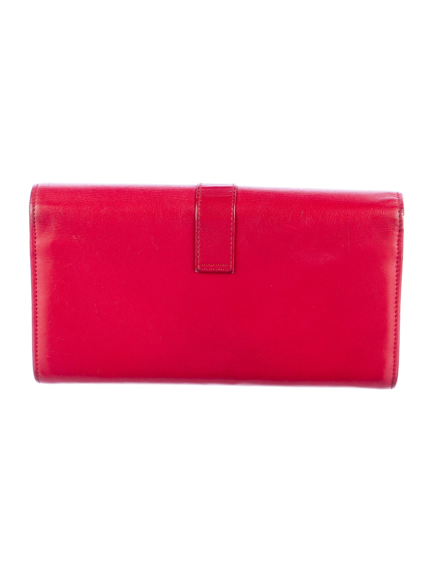 Yves Saint Laurent YSL Line Leather Continental Wallet