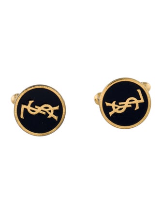 Yves Saint Laurent Enamel Cufflinks