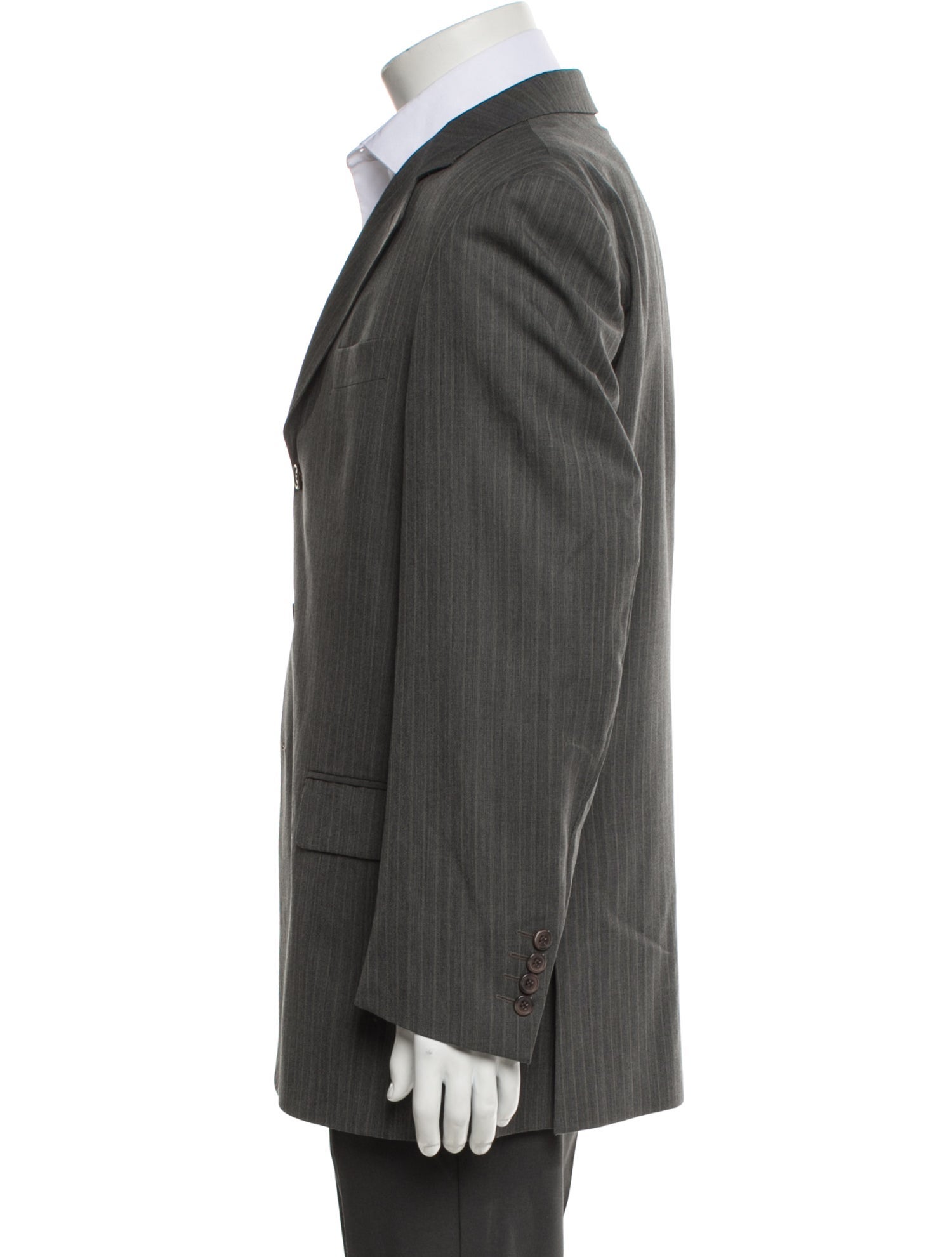 Yves Saint Laurent Wool Striped Blazer