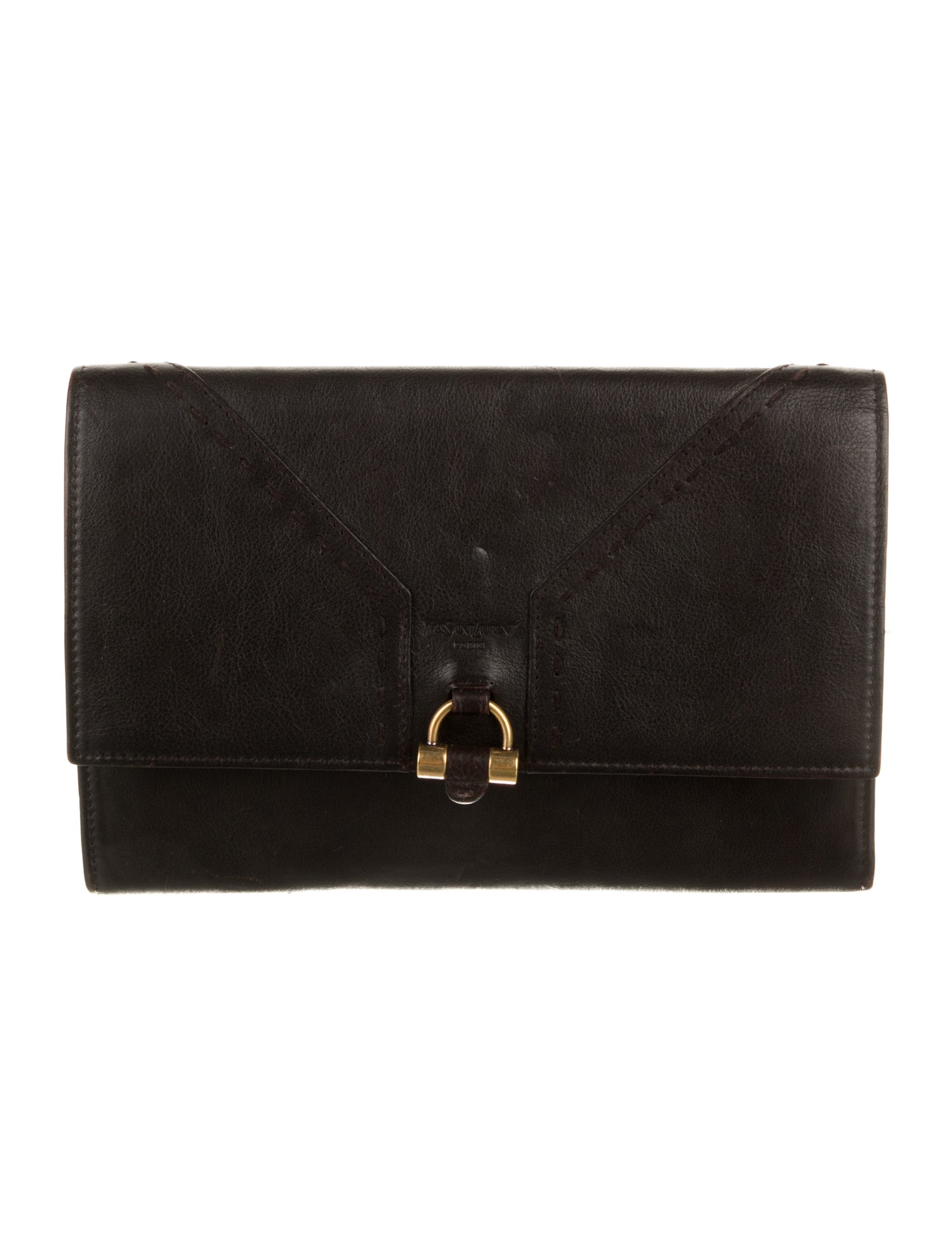 Yves Saint Laurent Leather Printed Wallet