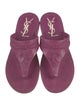 Yves Saint Laurent Rubber Chain-Link Accents Flip Flops
