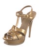 Yves Saint Laurent Rive Gauche Leather T-Strap Pumps