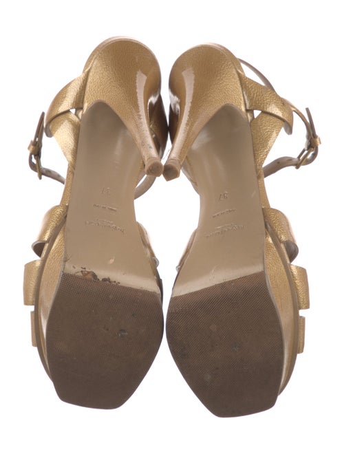 Yves Saint Laurent Rive Gauche Leather T-Strap Pumps