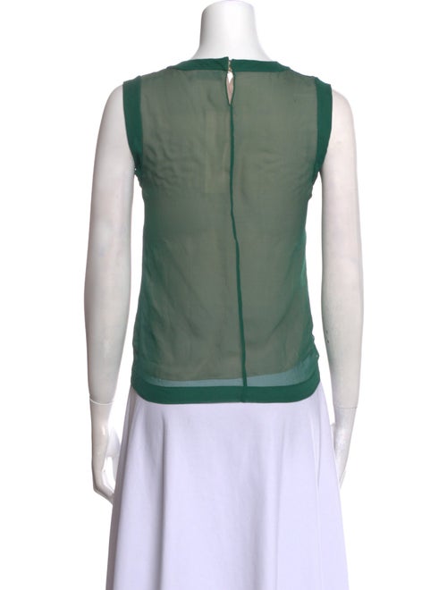 Yves Saint Laurent Silk Crew Neck Top