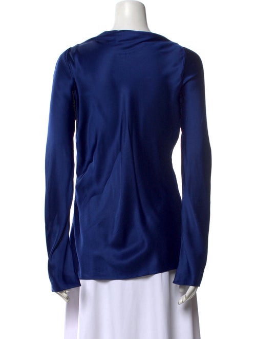 Yves Saint Laurent Silk Cowl Neck Blouse