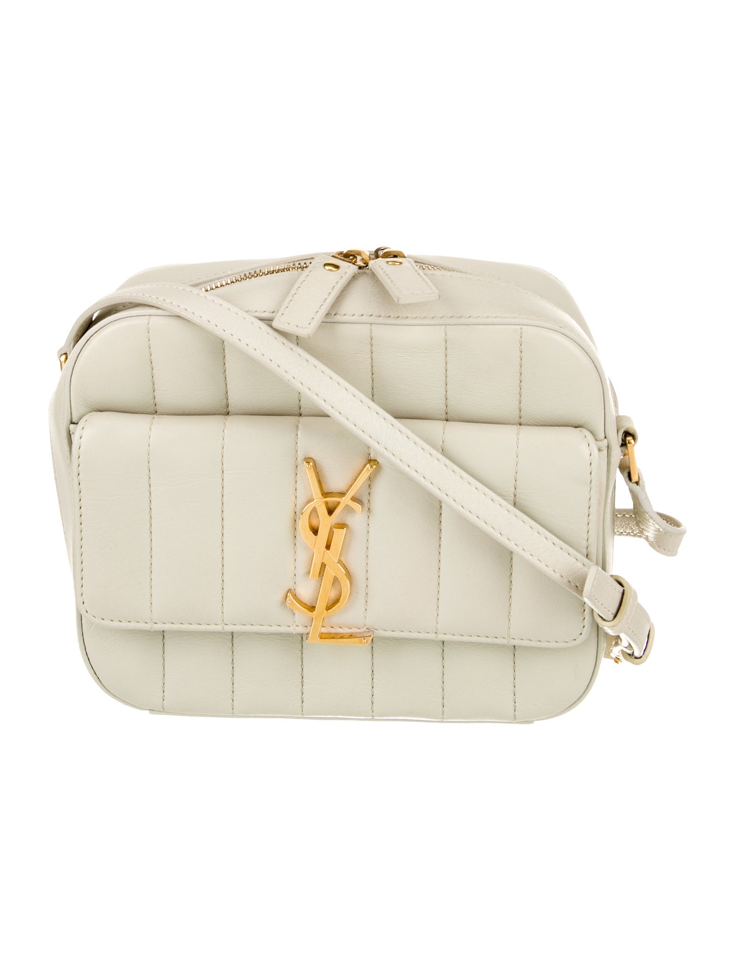 Saint Laurent Leather Monogram Vicky Camera Bag