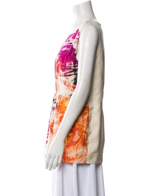 Yves Saint Laurent Silk Printed Top