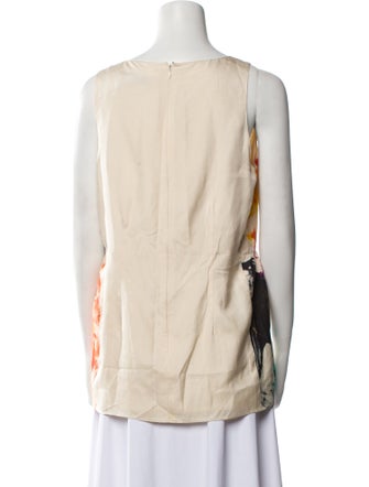 Yves Saint Laurent Silk Printed Top