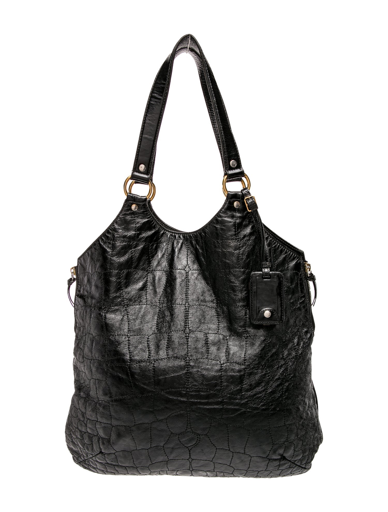 Yves Saint Laurent Embossed Leather Tote