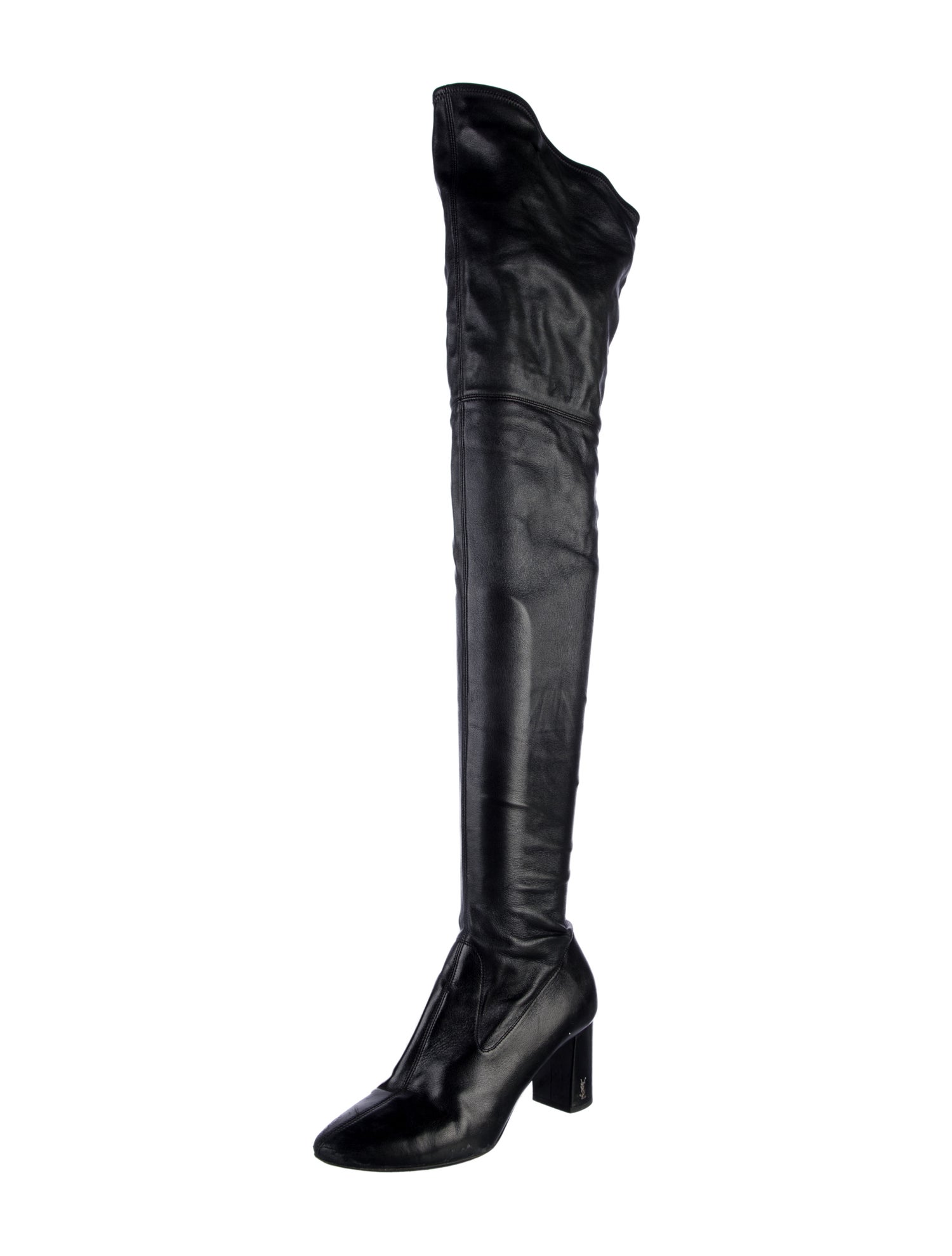 Yves Saint Laurent Leather Sock Boots