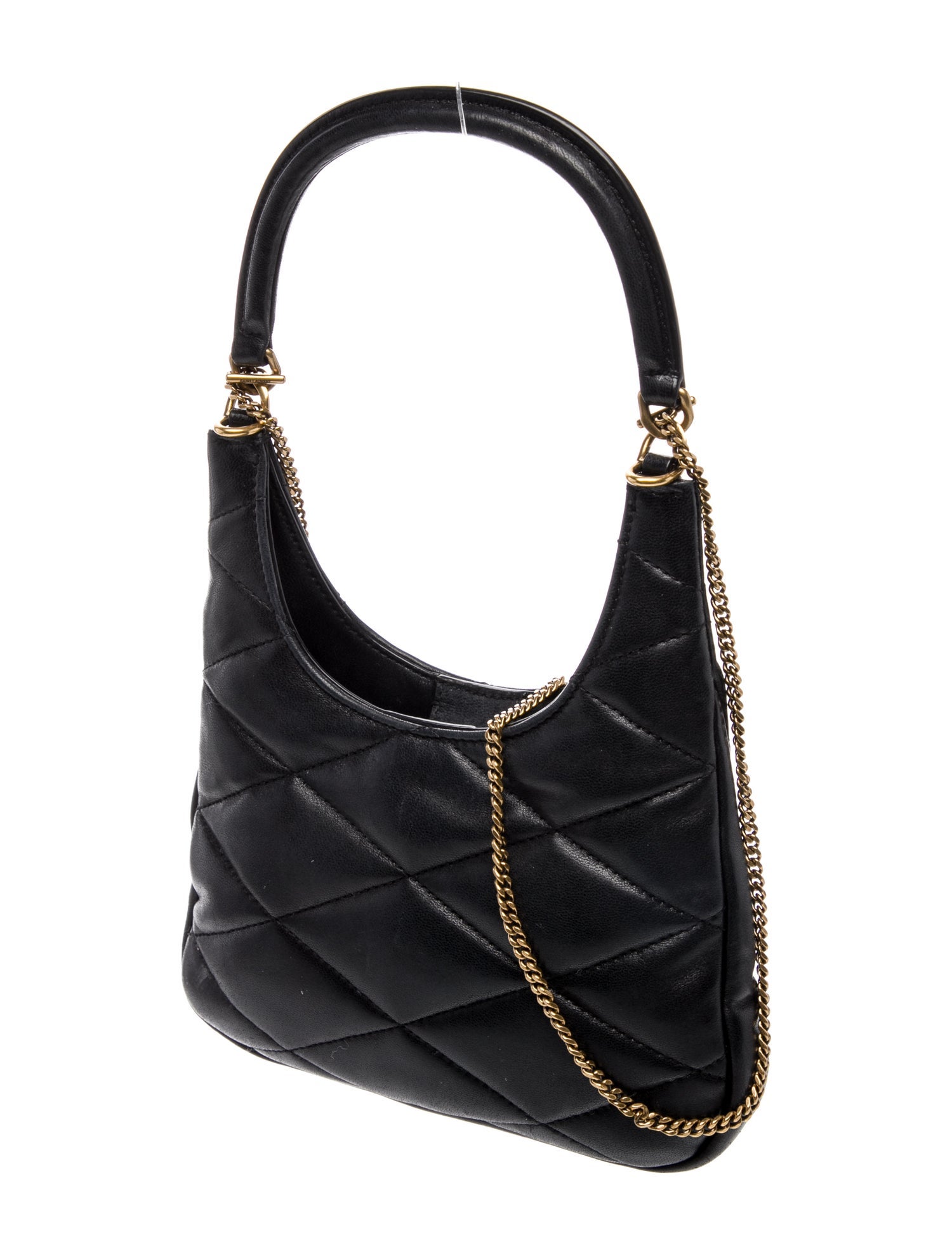 Saint Laurent Leather Sade Hobo Bag Mini Vintage