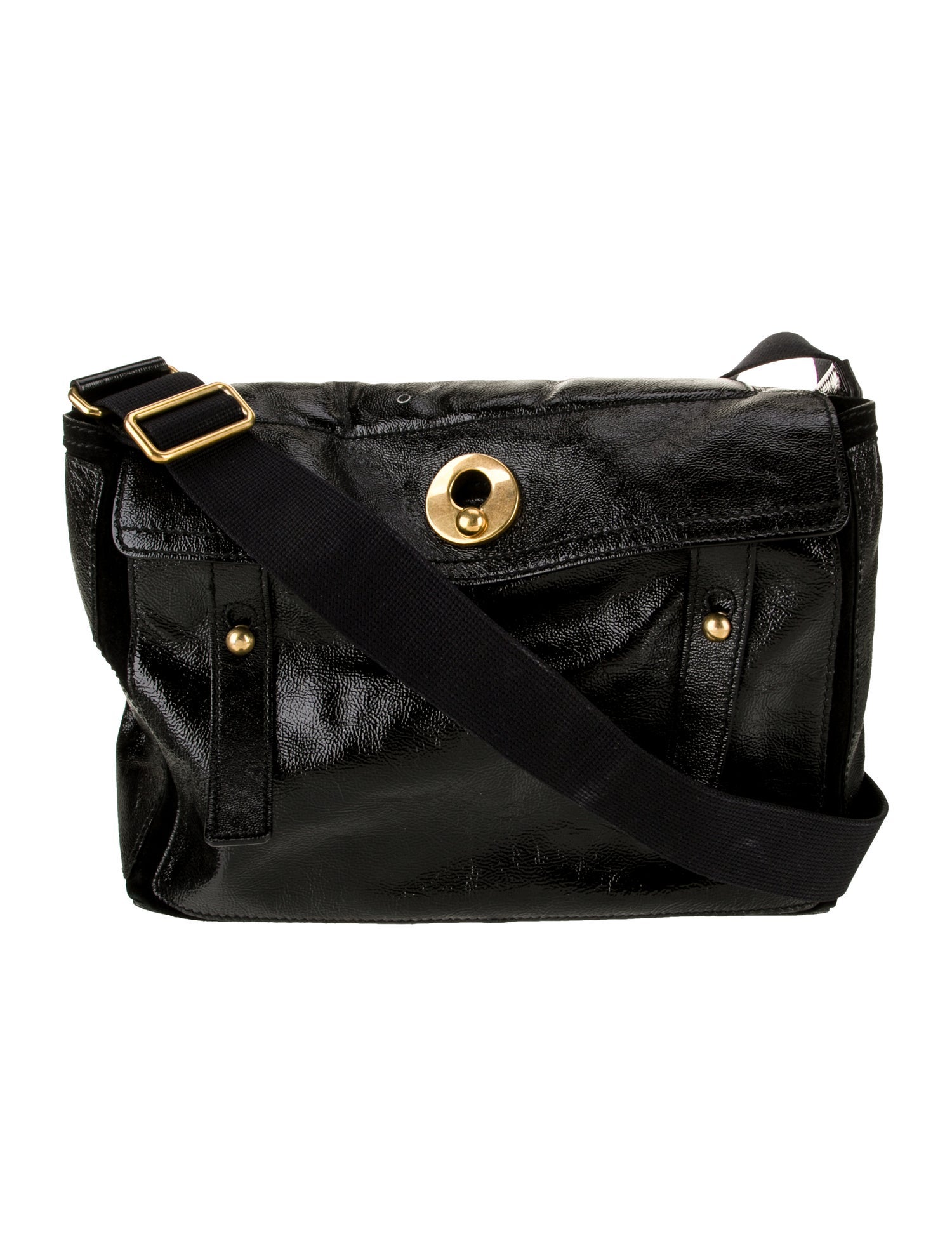 Yves Saint Laurent Patent Leather Top Handle Bag