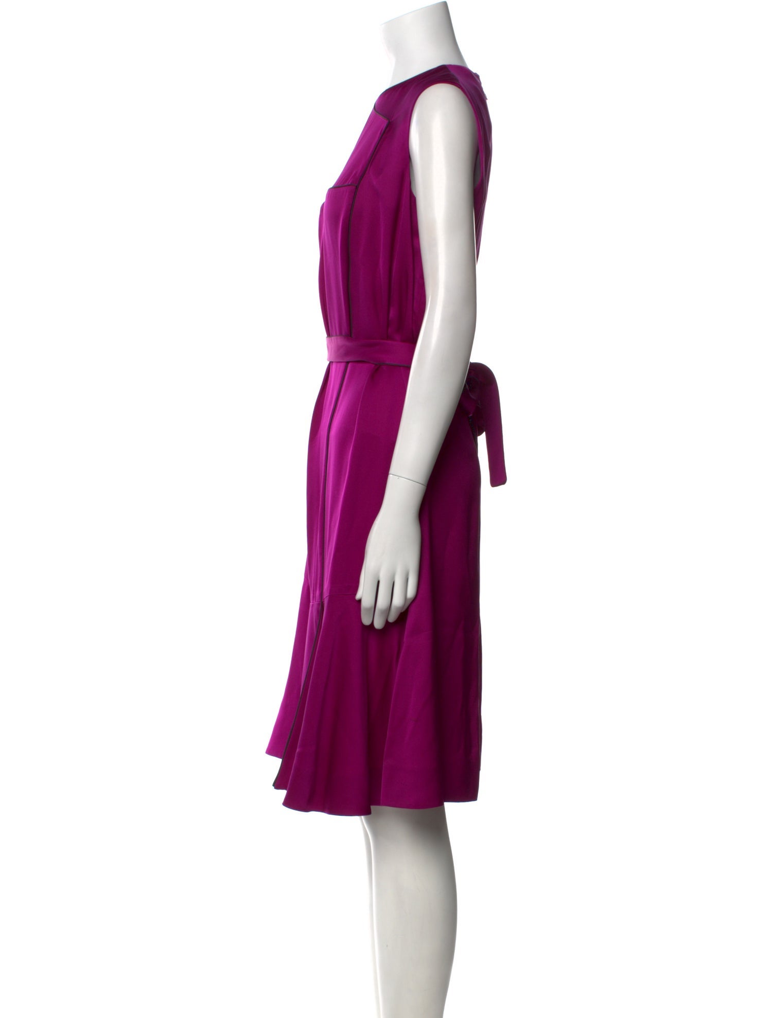 Yves Saint Laurent Silk Knee-Length Dress
