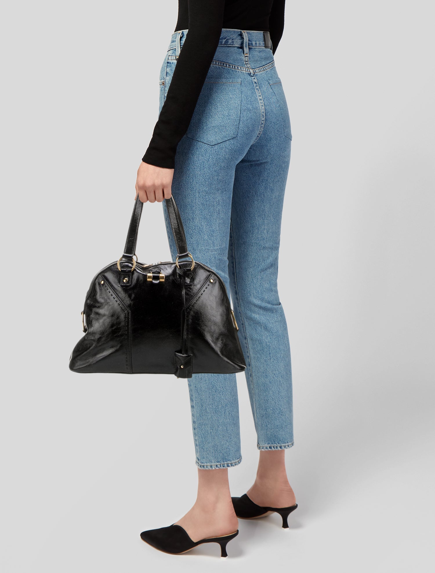 Yves Saint Laurent Leather Top Handle Bag