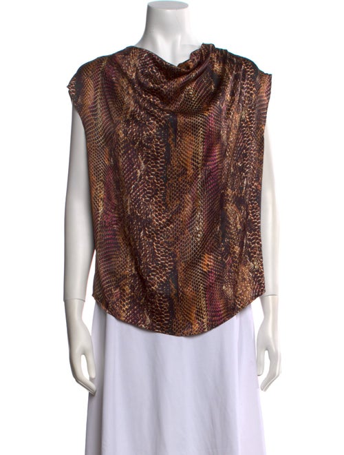 Yves Saint Laurent Silk Printed Blouse