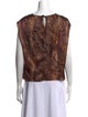Yves Saint Laurent Silk Printed Blouse