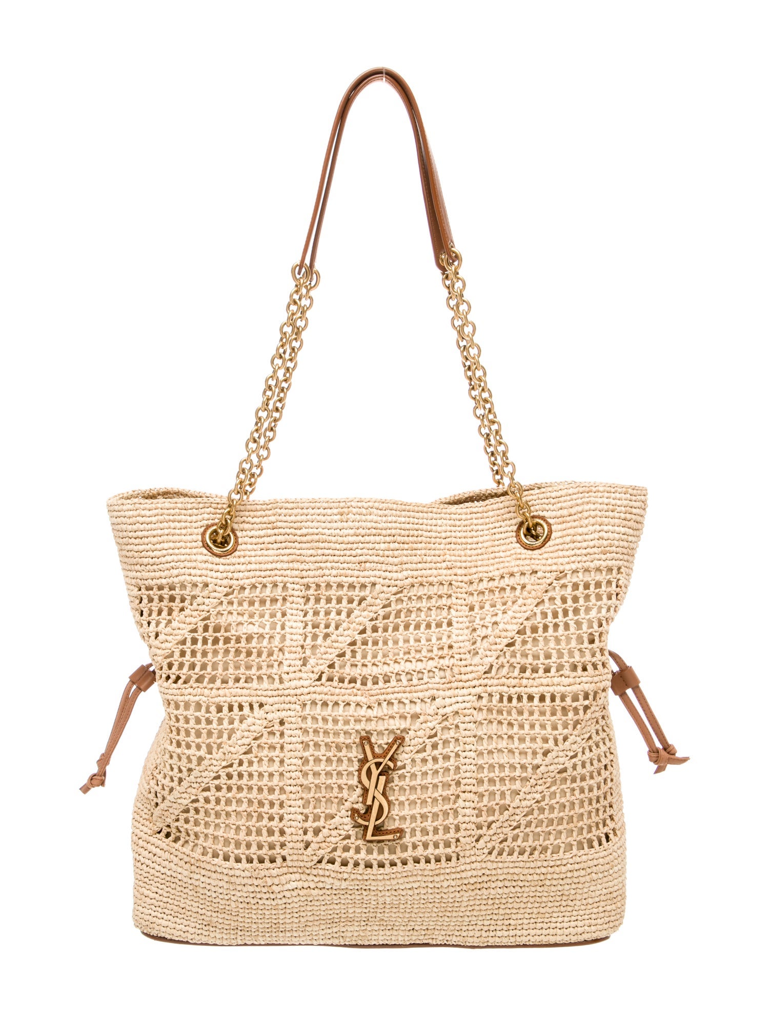 Saint Laurent Raffia Jamie Shopping Tote 2025