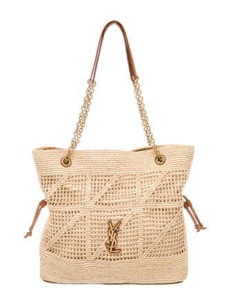 Saint Laurent Raffia Jamie Shopping Tote 2025