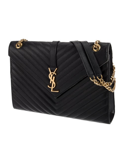 Saint Laurent Chevron Envelope Large