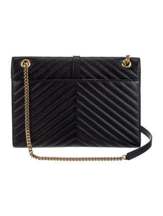 Saint Laurent Chevron Envelope Large
