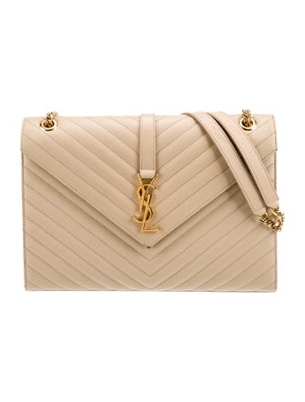 Saint Laurent Quilted Flap Pouch Medium