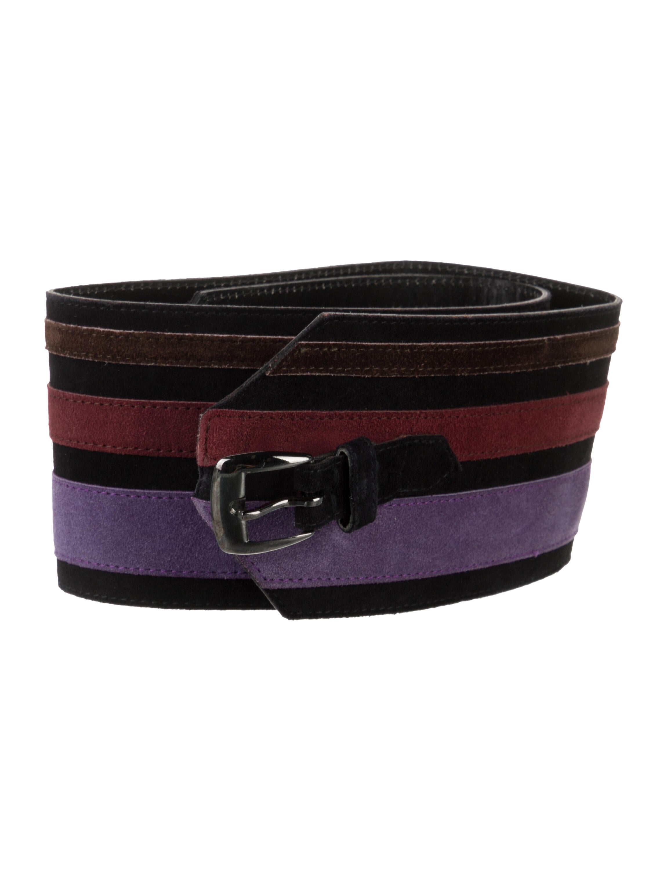 Yves Saint Laurent Wide Suede Waist Belt
