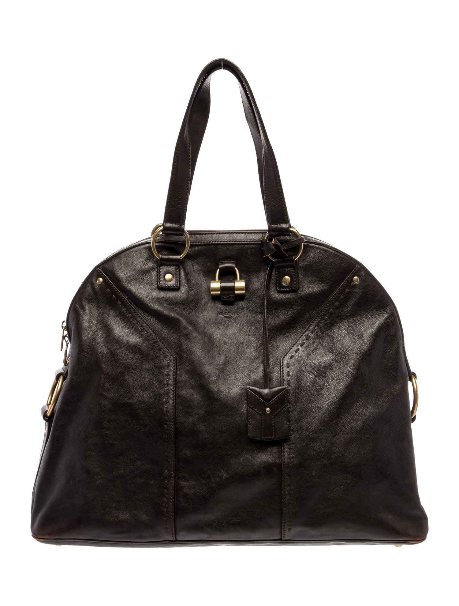 Yves Saint Laurent Leather Top Handle Bag