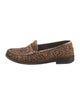 Yves Saint Laurent Ponyhair Animal Print Loafers