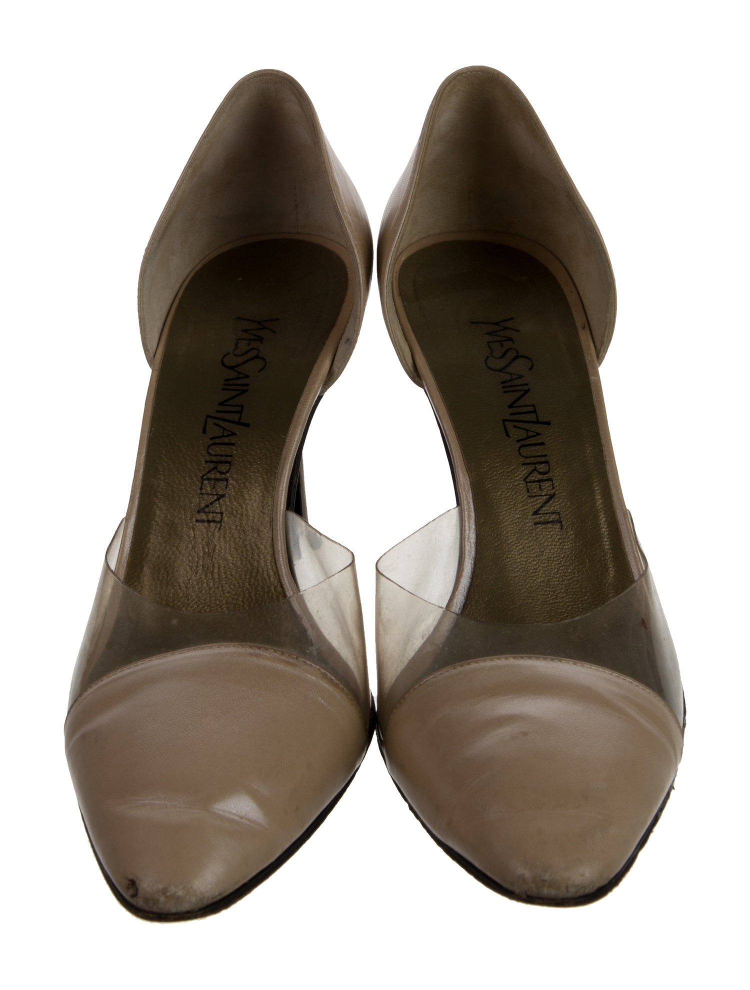Yves Saint Laurent Leather D'Orsay Pumps