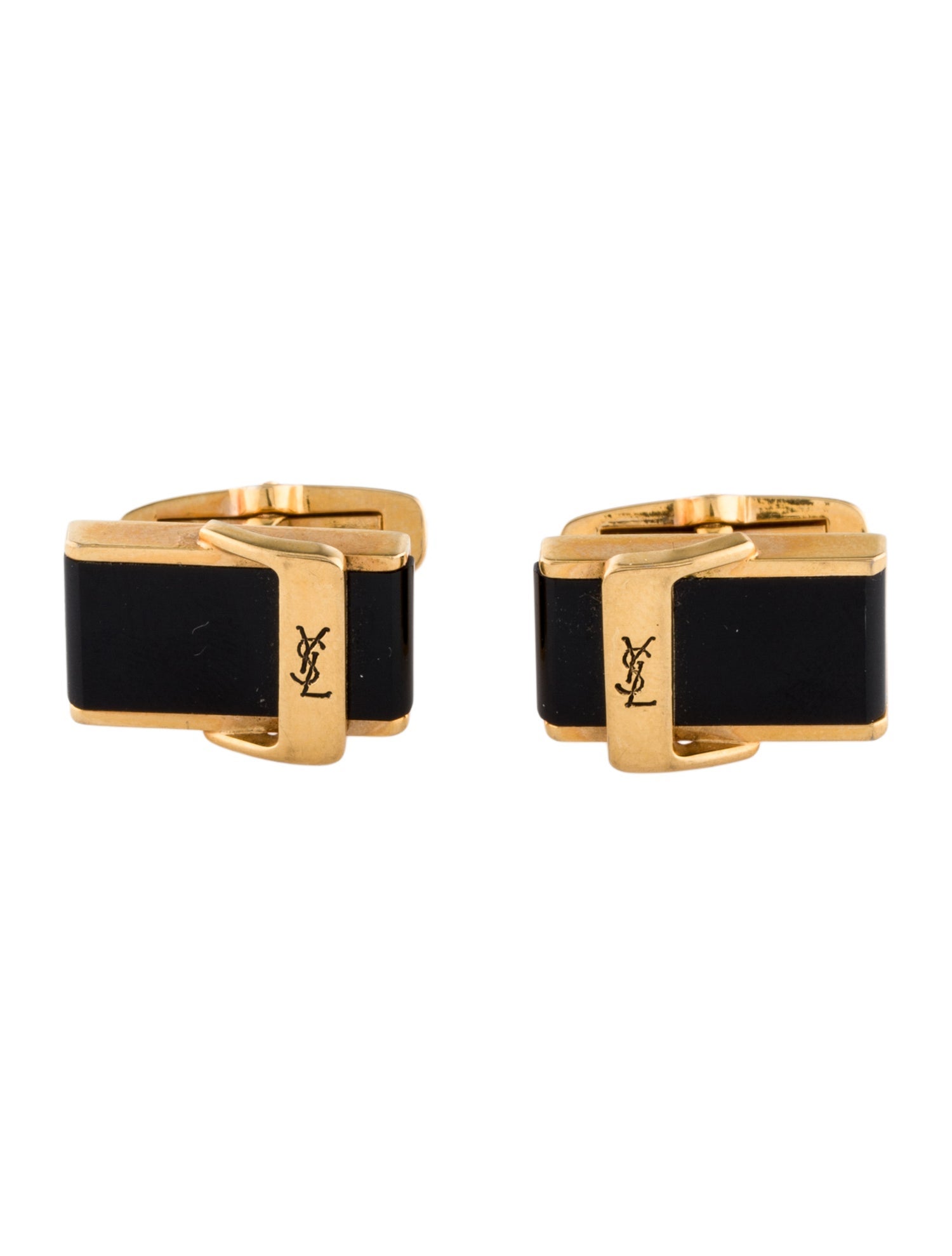 Yves Saint Laurent Enamel Cufflinks