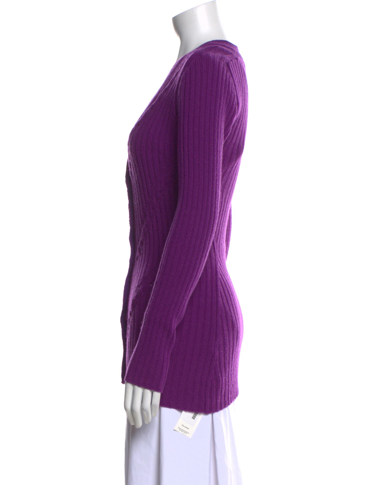 Yves Saint Laurent Virgin Wool V-Neck Sweater