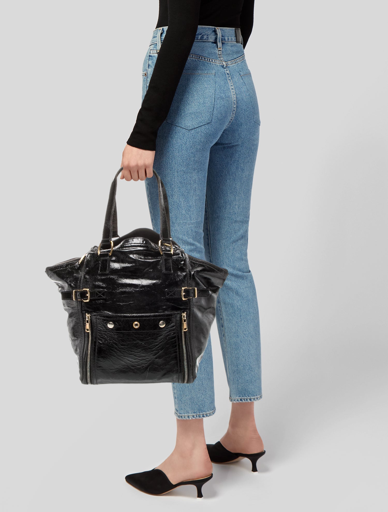 Yves Saint Laurent Patent Leather Tote