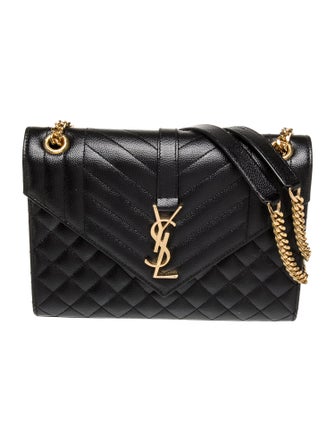 Saint Laurent Leather Envelope Medium