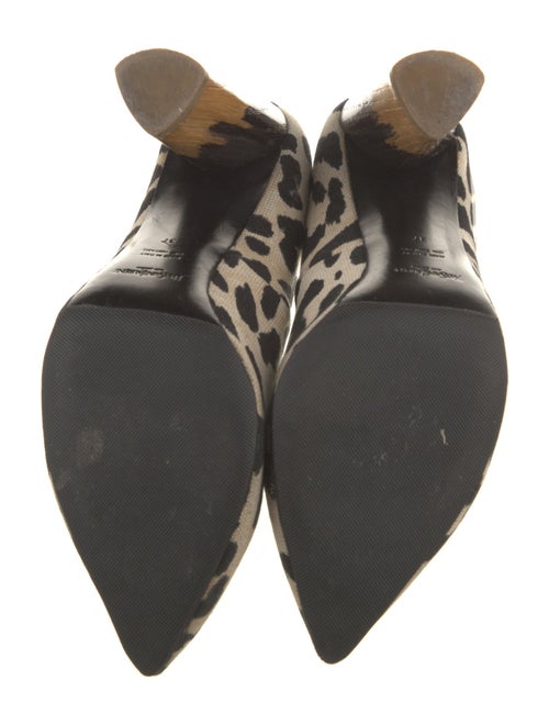 Yves Saint Laurent Rive Gauche Canvas Animal Print Pumps