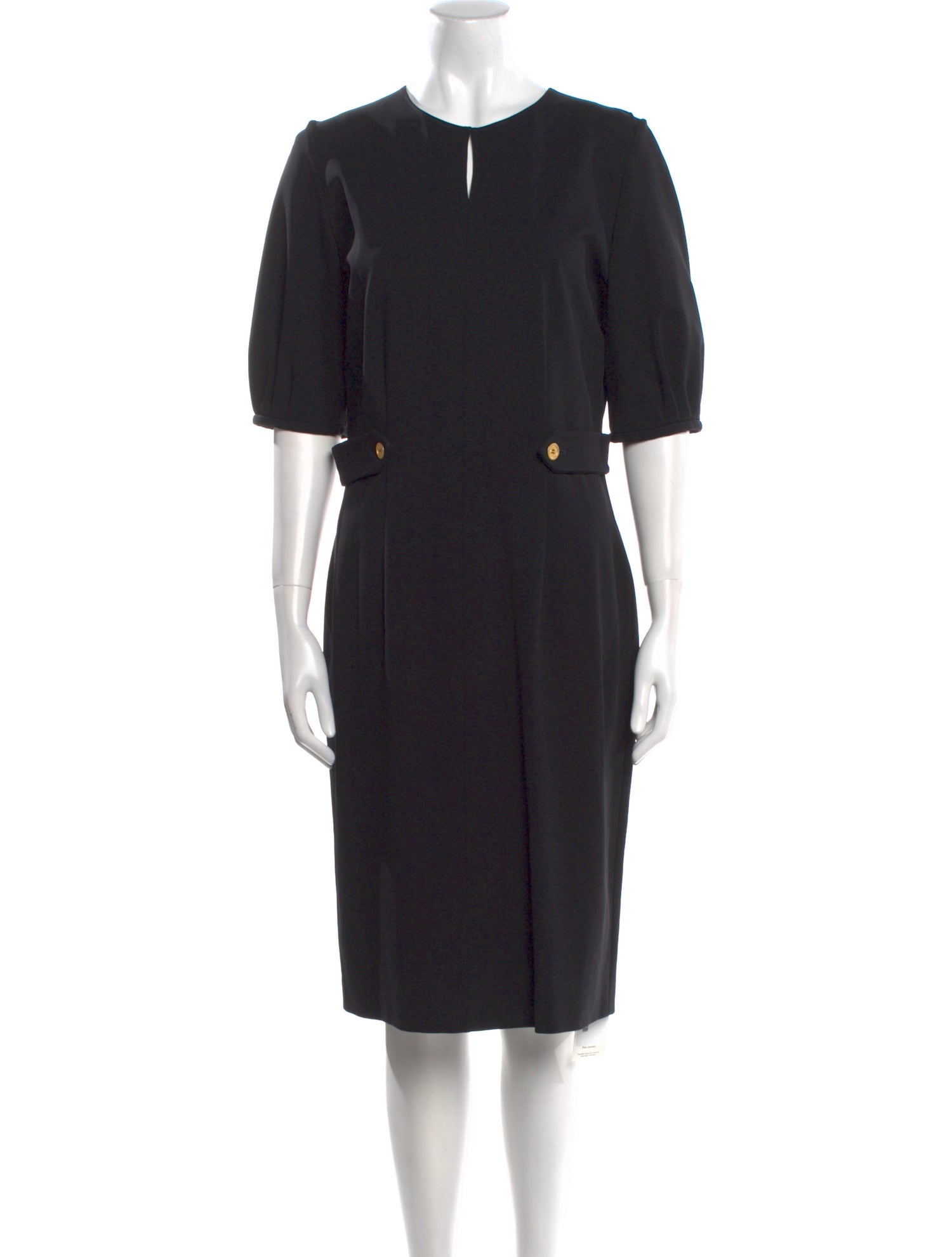 Yves Saint Laurent Wool Knee-Length Dress