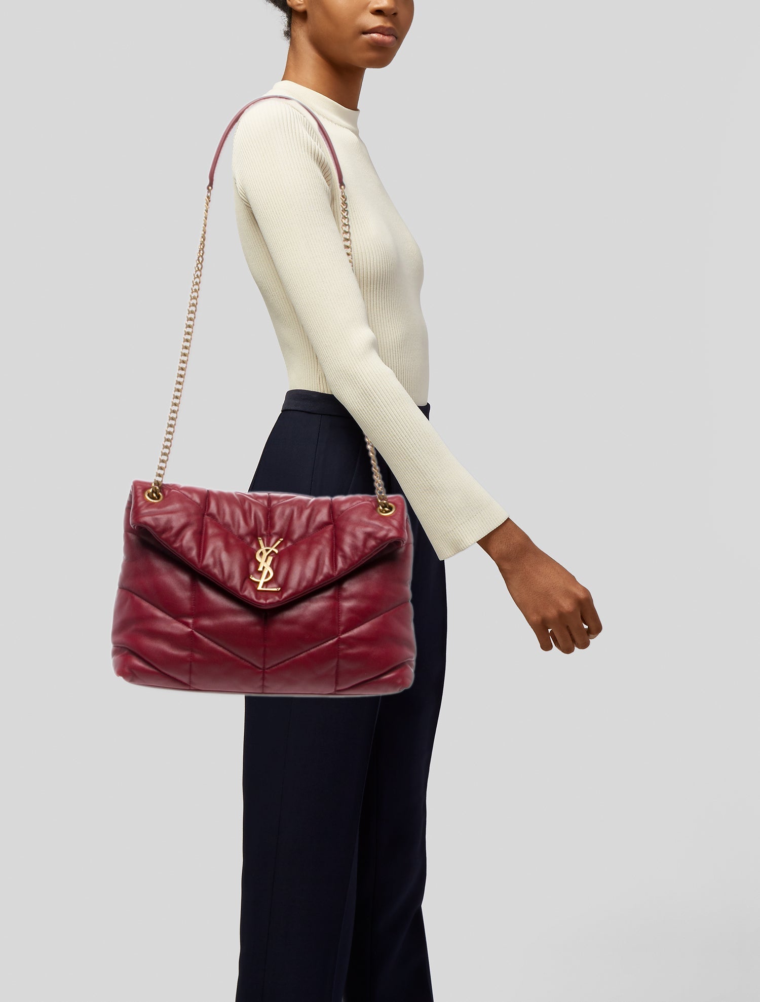 Saint Laurent Leather LouLou Medium