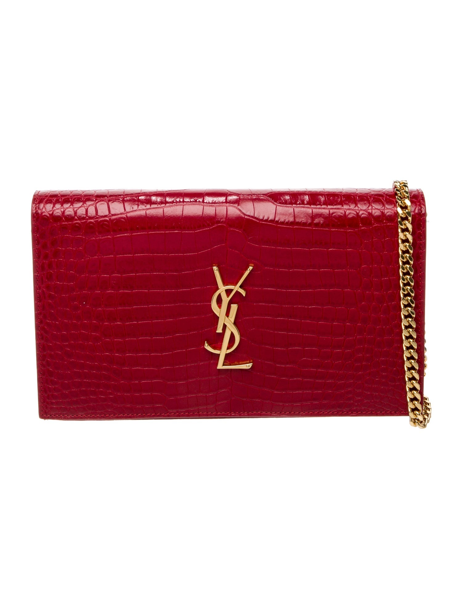 Saint Laurent Embossed Leather Kate