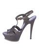 Yves Saint Laurent Leather T-Strap Sandals