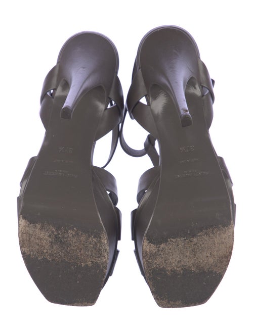 Yves Saint Laurent Leather T-Strap Sandals