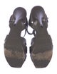 Yves Saint Laurent Leather T-Strap Sandals