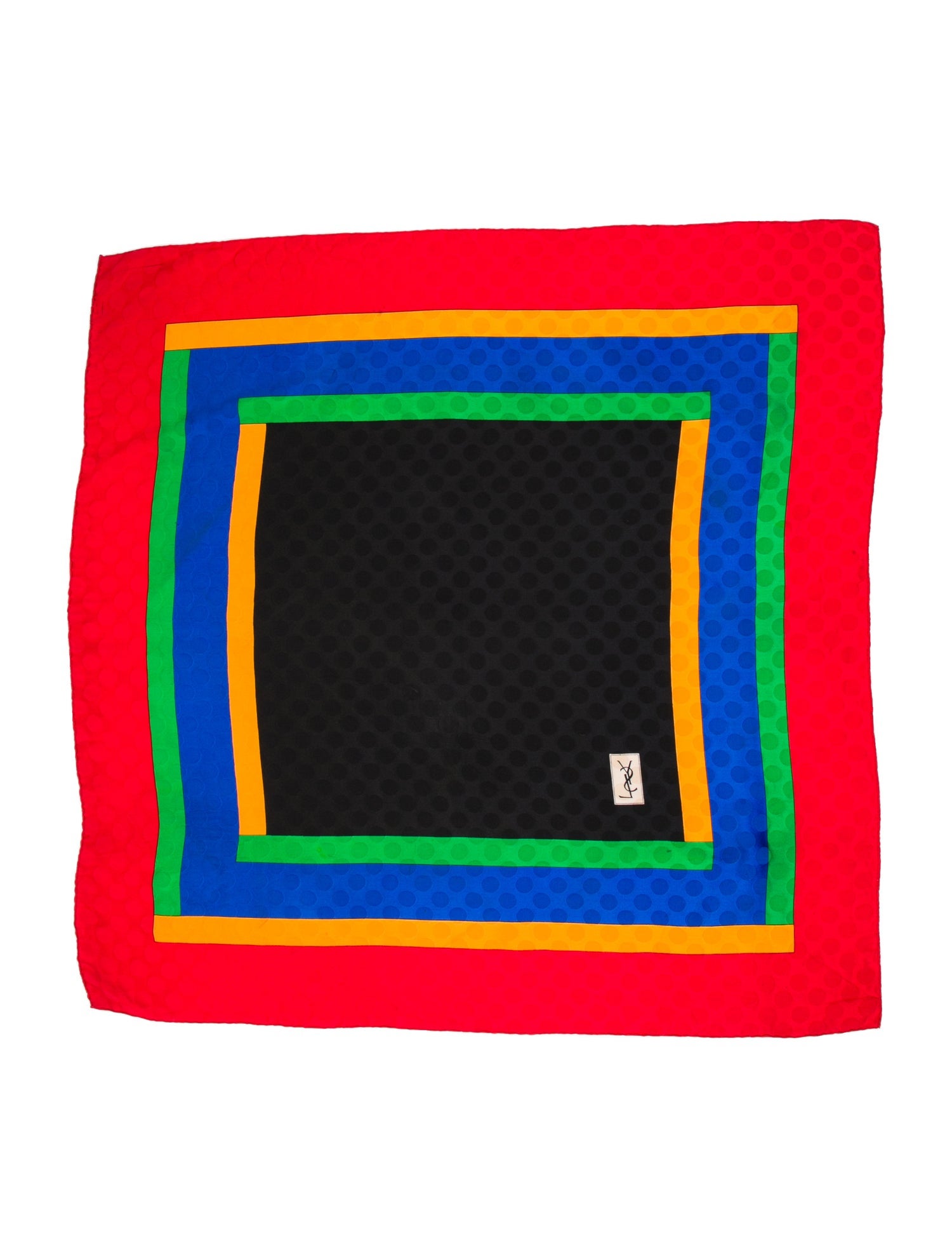 Yves Saint Laurent Silk Striped Scarf