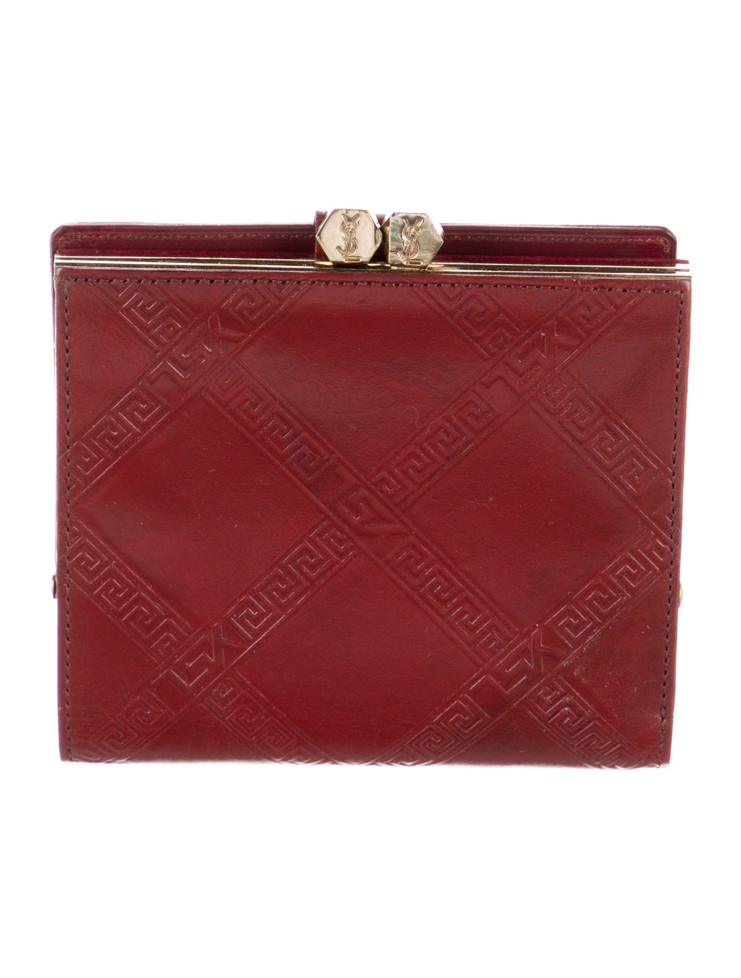 Yves Saint Laurent Leather Compact Wallet