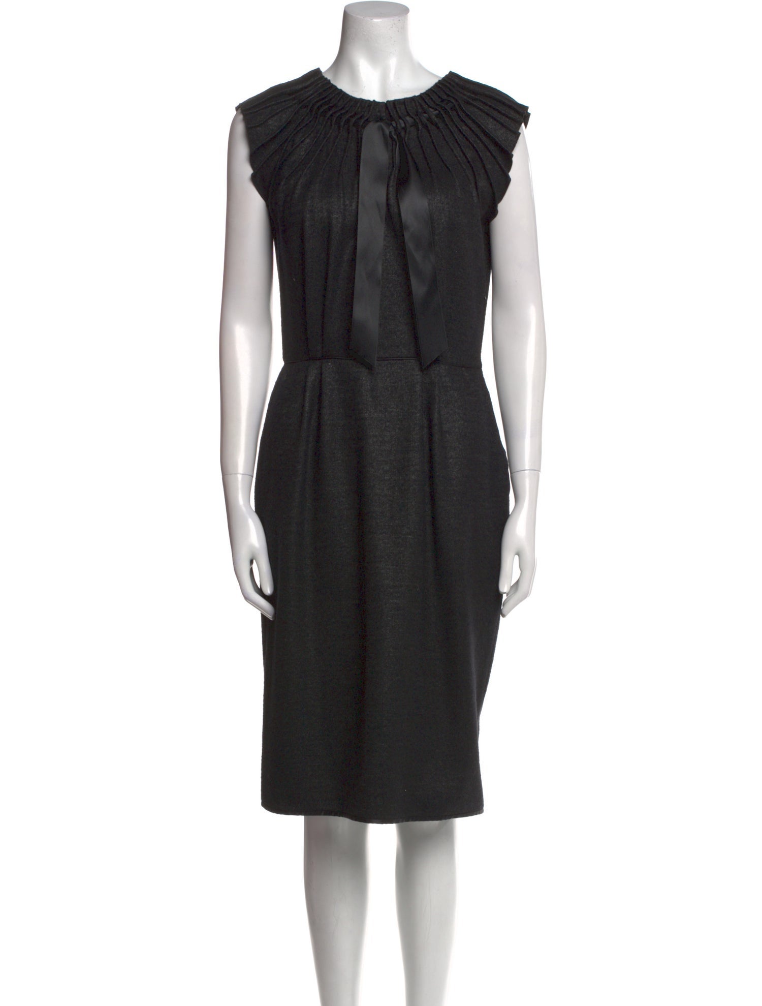 Yves Saint Laurent Wool Midi Length Dress