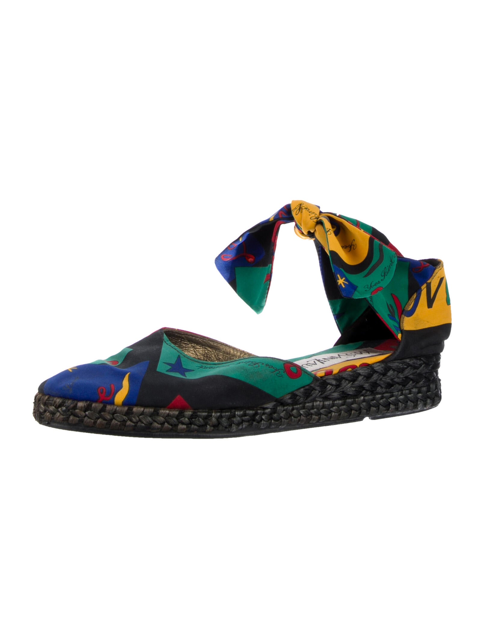 Yves Saint Laurent Vintage Canvas Mules