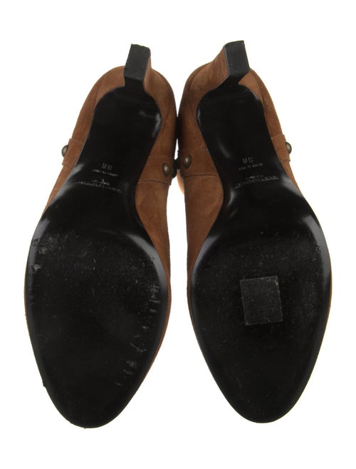 Yves Saint Laurent Suede Studded Accents Boots