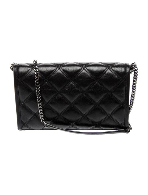 Saint Laurent Quilted Becky Wallet on a Chain