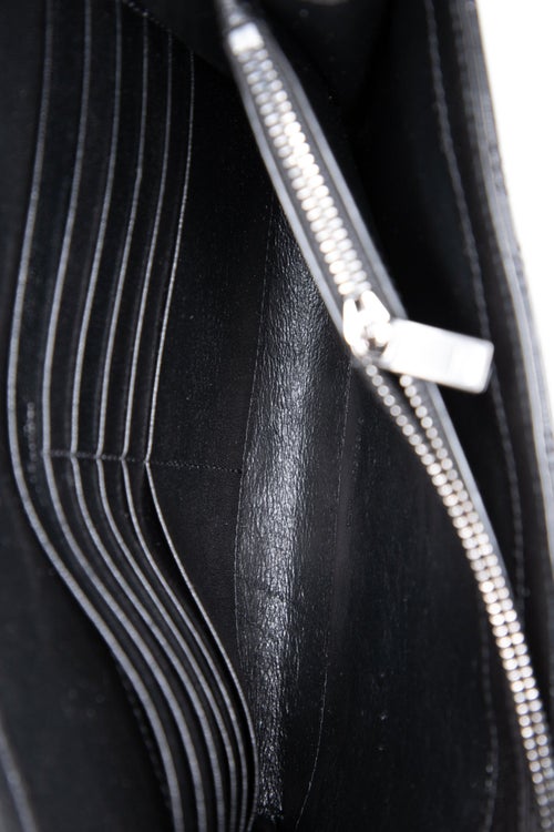 Saint Laurent Quilted Becky Wallet on a Chain