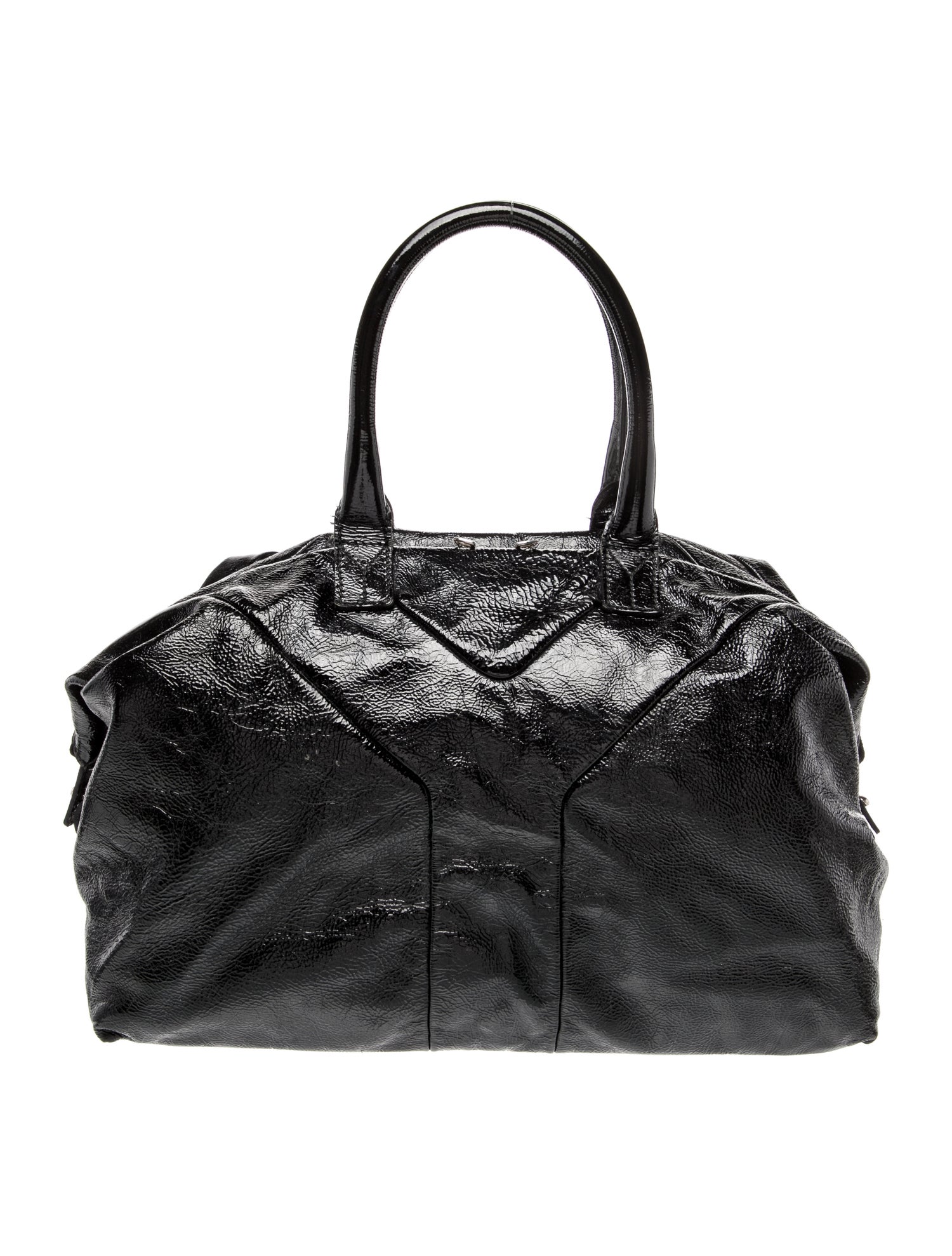 Yves Saint Laurent Patent Leather Y Handle Bag Vintage
