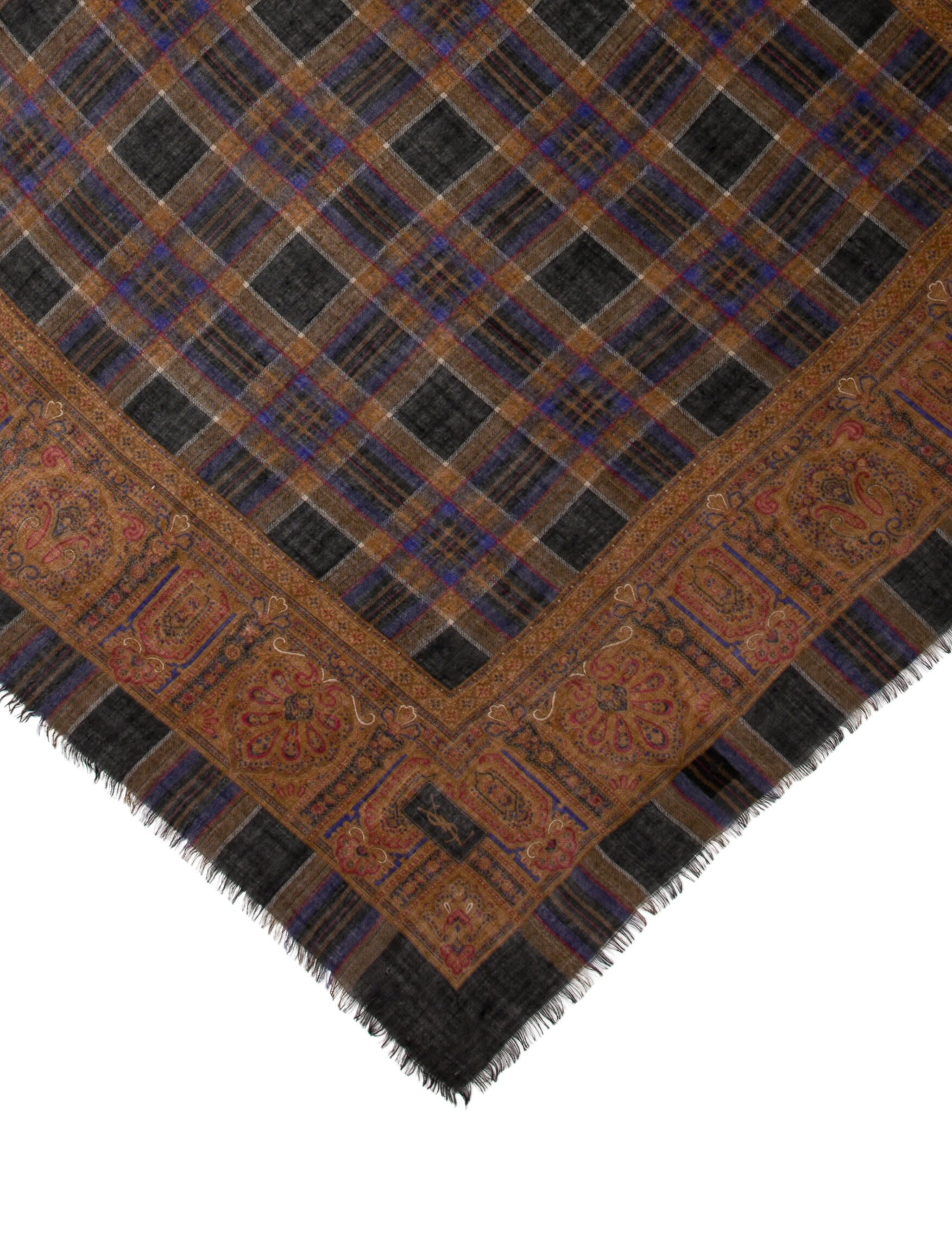 Yves Saint Laurent Wool Late 1970's - Early 1980's Scarf